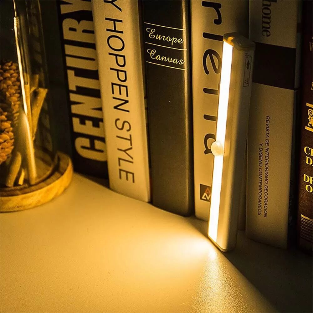 INF Veilleuse LED à détecteur de mouvement intelligent - Rechargeable USB, magnétique, lumière blanche