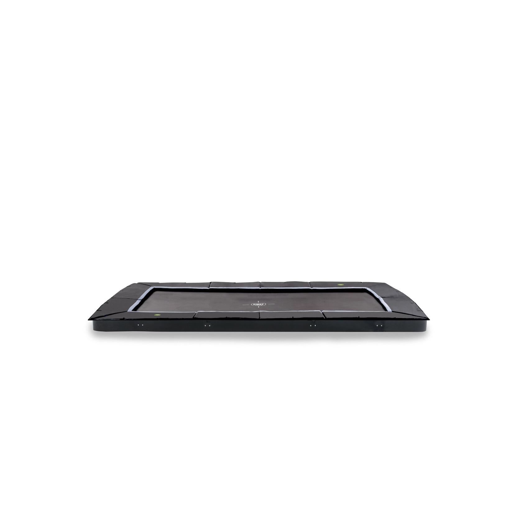 EXIT Dynamic ebenerdiges sports Trampolin 275x458cm - schwarz