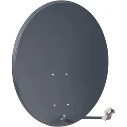 Opticum SAT-Offsetantenne X80 Stahl, anthrazit, Ý 80cm, SAT Spiegel + SAT Antennen, Grau