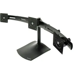 Ergotron DS100 Dreifach-Monitor Tischstandfuß für drei Monitore horizontal bis 53 cm 21 Zoll schwarz