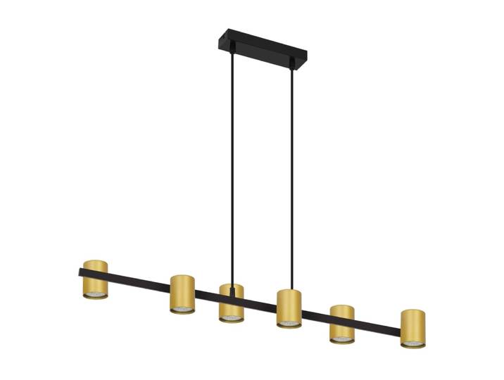 Suspension en fer doré 85x12x155cm gu10
