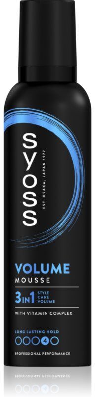Syoss Volume Mousse mousse fixante pour donner du volume 250 ml