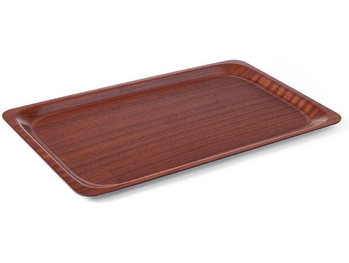 HENDI Rechthoekig dienblad – antislip – mahonie – 430x610 mm