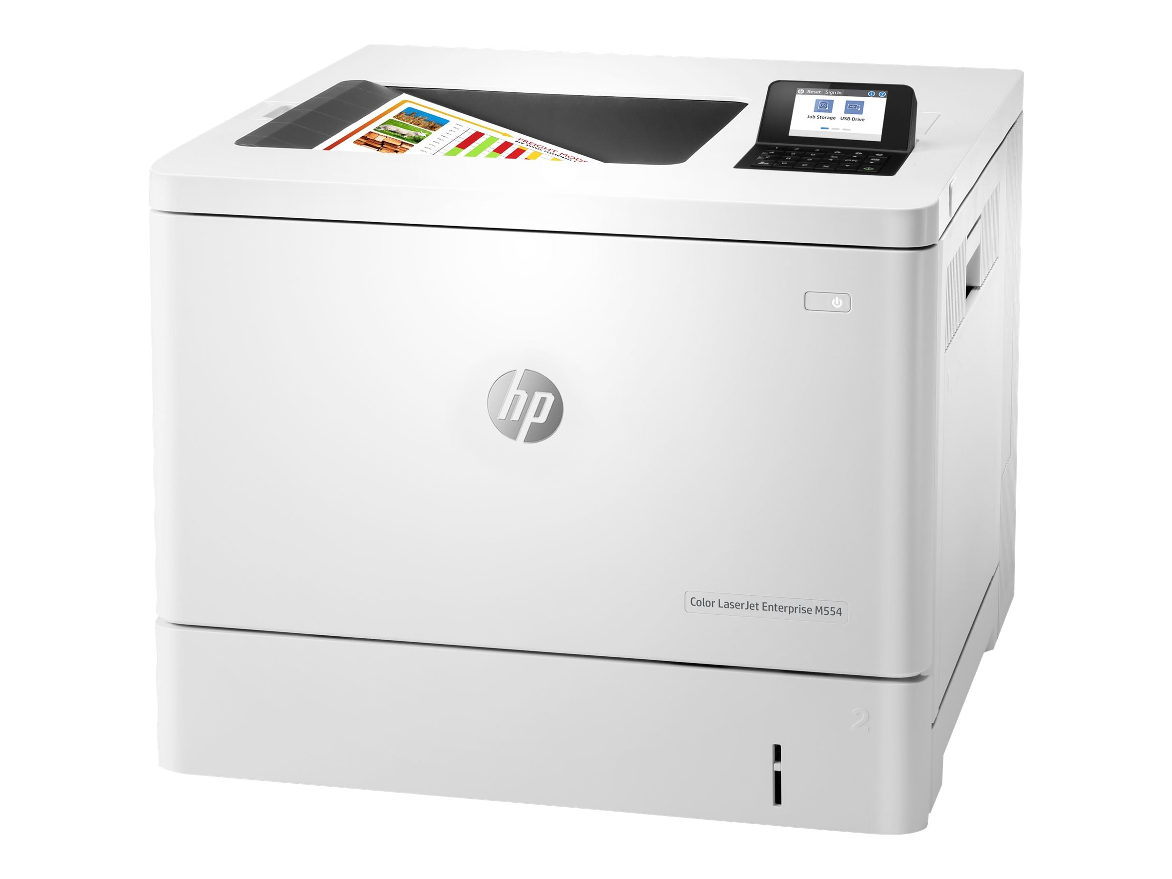 HP Color LaserJet Enterprise M554dn Farblaserdrucker USB LAN
