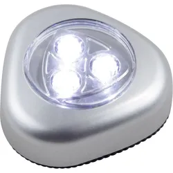 Globo 31909 Flashlight Drücklicht Kunststoff Silber Metallic, 3X Led