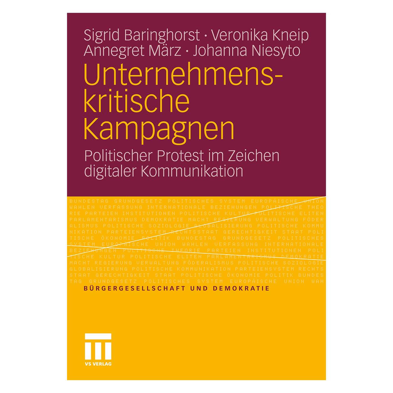 VS Unternehmenskritische Kampagnen (Deutsch, Softcover, Annegret März, Johanna Niesyto, Sigrid Baringhorst, Veronika Kneip) (7453086)