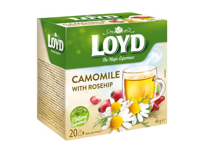 LOYD Infusion Camomille et cynorrhodon, 20 sachets de 2 g