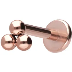 Titan Labret mit Innengewinde 3 KUGELN