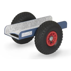 Fetra Plattenwagen 4166, Luftbereifung, 150x500mm U-Profil, Plattenroller, Tragkraft 400kg
