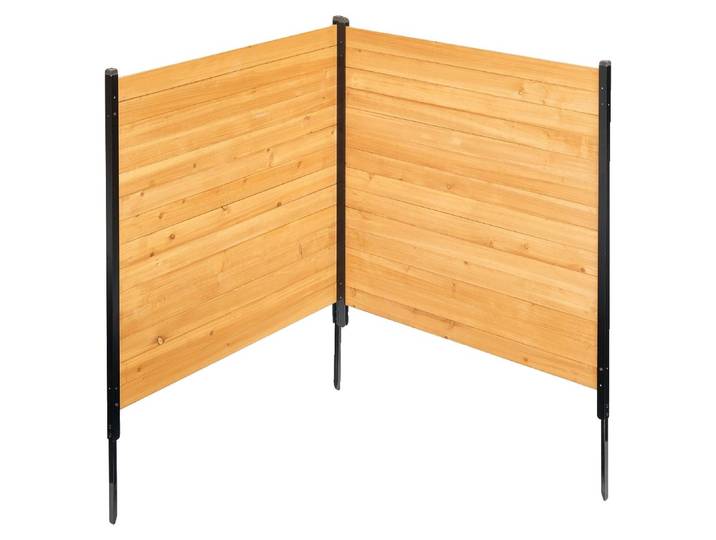 VEVOR Clôture pare-vue en bois\, 96\,5 cm L x 107\,7 cm L\, 2 parties\, pare-vue stable pour climatiseurs\, cachette pour poubelles à l'extérieur\, décoration de jardin