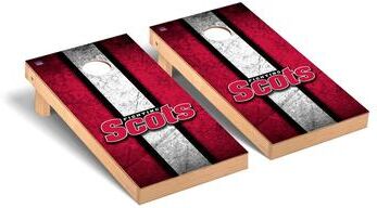 Skip's Garage Monmouth College Fighting Scots Vintage Cornhole Board Set