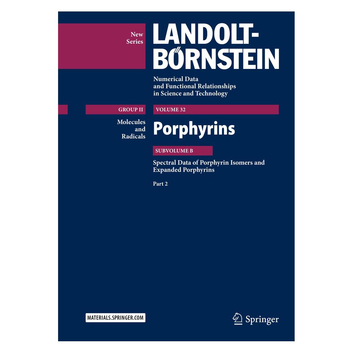Springer Porphyrins - Spectral Data of Porphyrin Isomers and Expanded Porphyrins (Englisch, Hardcover, M. D. Lechner, M.P. Dobhal, R. Gupta, V. Gupta) (9783662472231)