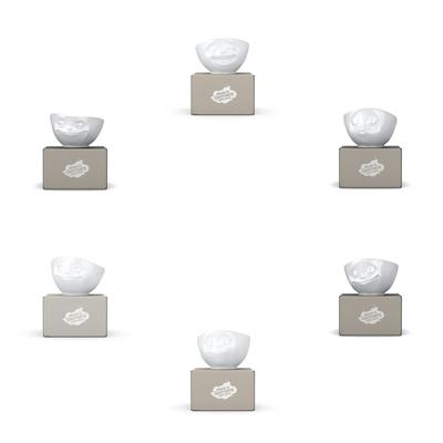 Fiftyeight Schalen-Set 6-tlg. 500 ml Nr 002 weiß Müslischalen