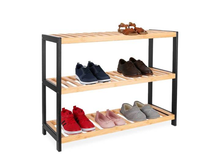 Relaxdays Schuhregal aus Bambus