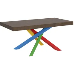 Itamoby Ausziehtisch 200/304x90 cm Volantis Nussbaum mehrfarbig Beine 4/B
