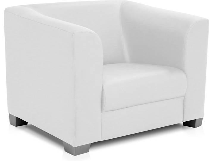 CHICAGO Sessel / Cocktailsessel, Material Kunstleder, weiss