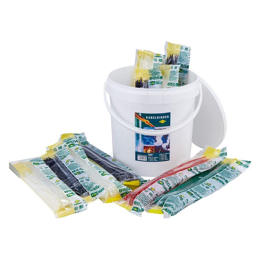 SapiSelco Kabelbinder-Sortiment (Kunststoffkabelbinder, 200 mm, 1000 Stk.) (105-200RP)