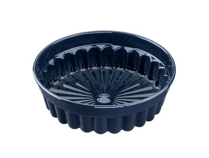 Dr. Oetker Charlottenform Back-Liebe Emaille Ø28 cm – Premium Emaille-Versiegelung, schnitt- und kratzfest, ozeanblau, spülmaschinengeeignet, kuchenbackform