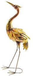 IH Casa Decor Metal Heron Décor Gold/Yellow