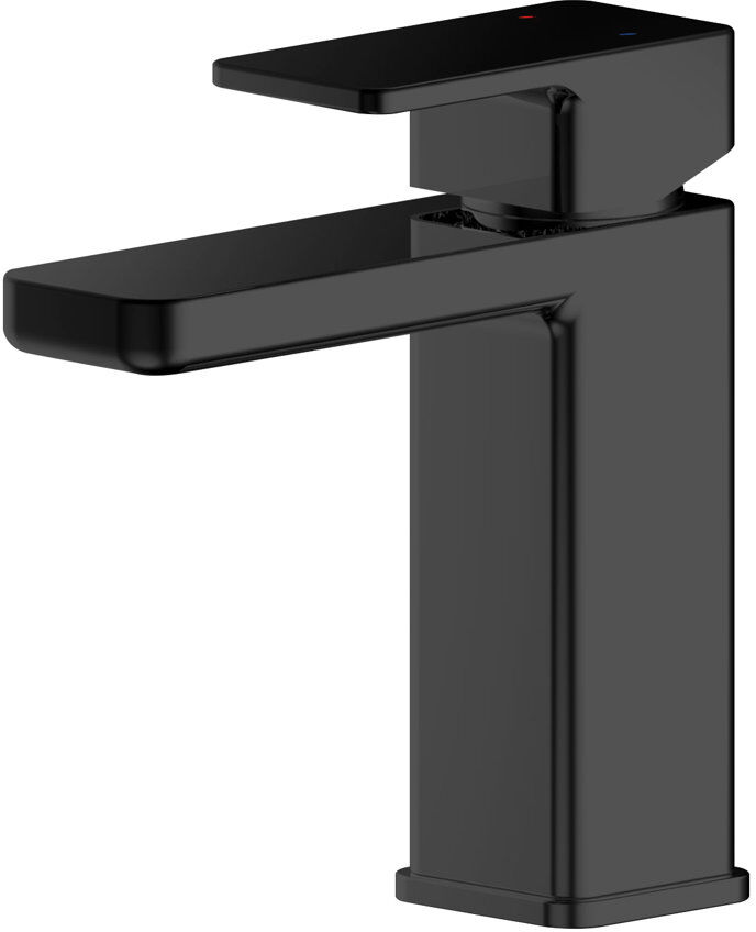 Nuie Windon Mono Basin Mixer with Waste Matt Black 110cm