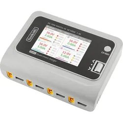 TKRC Q4AC - Ladegerät für Akkupacks Q4AC, 1-4s, max. 5 A, 4x 50 W