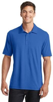Port Authority K568 Cotton Touch Performance Polo Shirt in Strong Blue size Small   Polyester/Spandex Blend