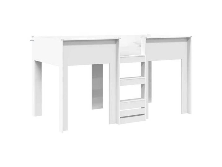 NOUVEAU Lit simple pour dormir - Lit Superposé pour Enfants - blanc - 90x200 cm - Bois d'ingénierie - pour chambre 71029