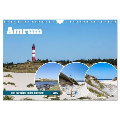Amrum - Das Paradies in der Nordsee (Wandkalender 2027 DIN A4 quer), CALVENDO Monatskalender