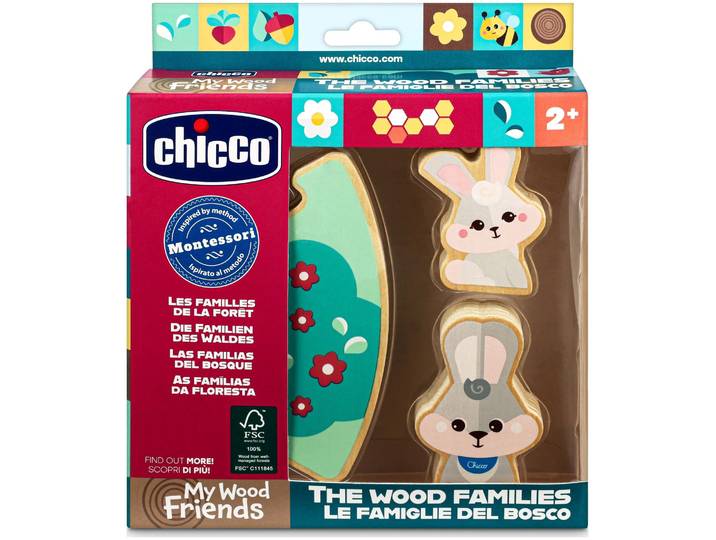 Chicco My Wood Friends - Set 2 Papa Hase