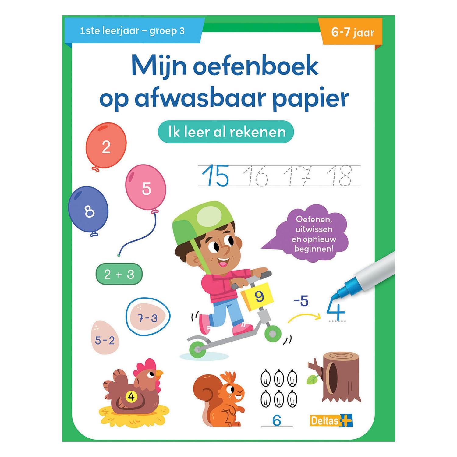 Deltas Übungsheft aus abwaschbarem Papier: Ich lerne schon rechnen (6-7 Jahre) (Niederländisch, 6 - 7 Jahre) (72136663)