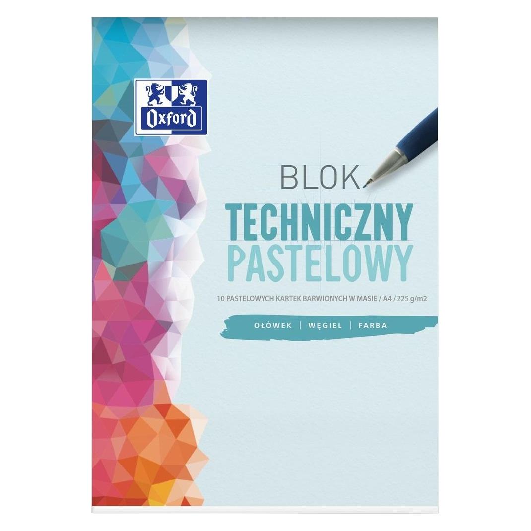 Oxford Technischer Block A4/10K 225G Pastell (20 Stück) (A4) (498865)