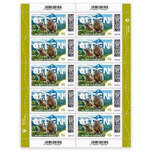 DeutschePost Briefmarken Set, 10 Stück à 95cent, Alpen, Standardbrief/Postkarte, nassklebend