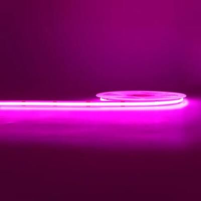 Inspired Finds Flexible COB LED Strip Light 12V 24V High Brightness Dotless Tape Lighting For Home, Auto, And DIY Decor 3m 12v 5mm 400leds pink
