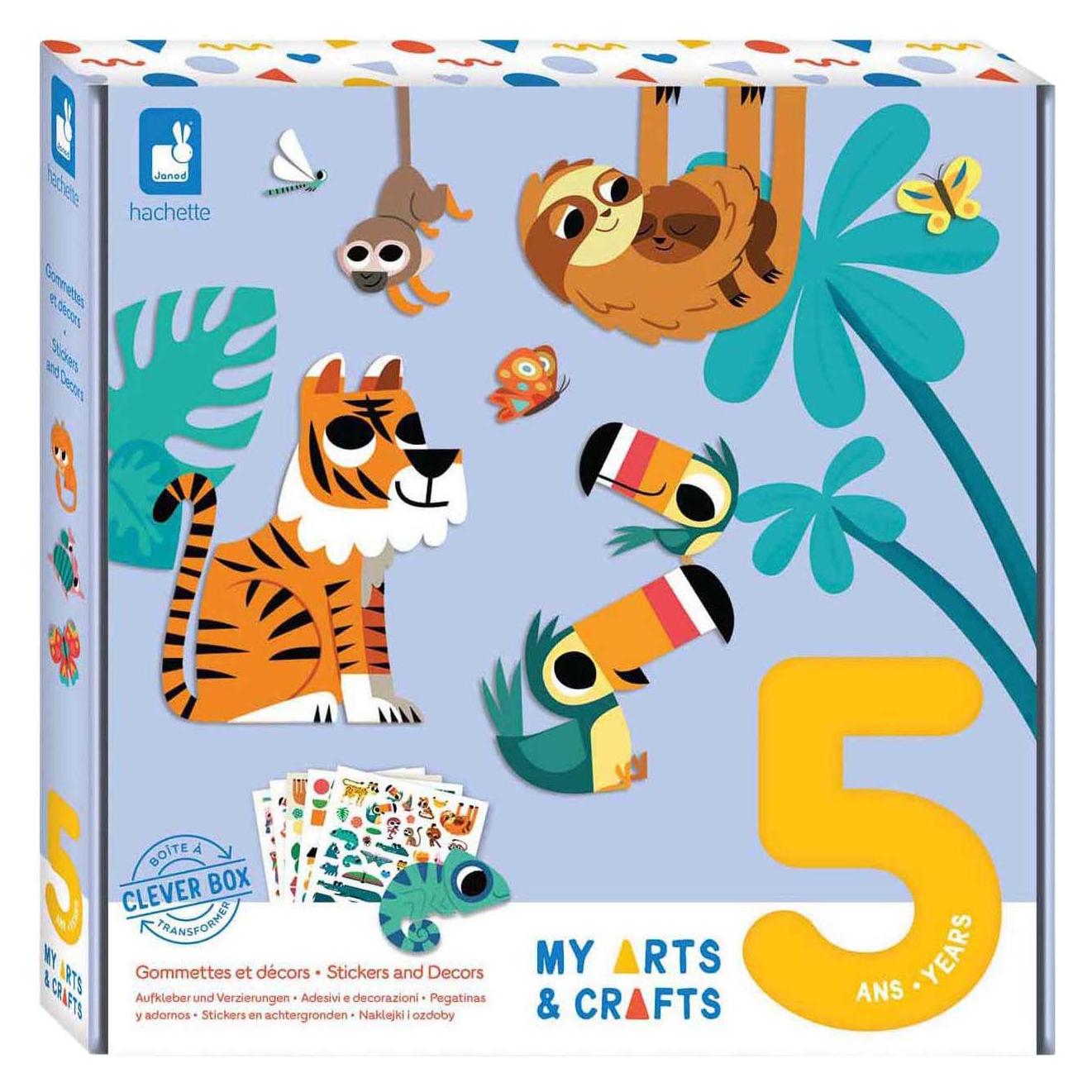 Janod My Arts & Crafts Naklejki i Ozdoby (J07744)