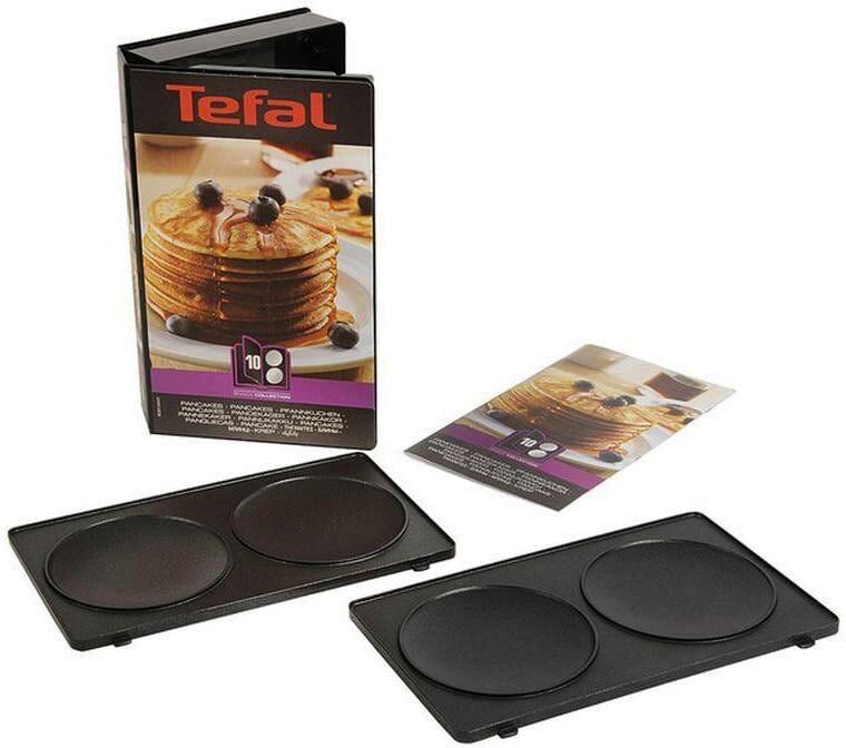 Backblech TEFAL "Snack Collection Crêpes", schwarz, B:22,6cm T:13,2cm, Aluminium, Backbleche, Backblech schwarz B/H/T: 22,6cm x 13,2cm