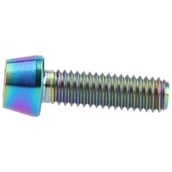 Titanschraube M6x20 konisch oil slick