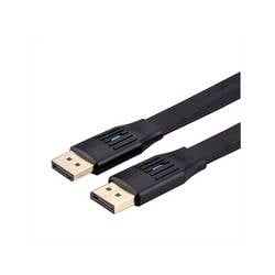 Value DisplayPort Anschlusskabel DisplayPort Stecker, DisplayPort Stecker 2 m Schwarz 11.99.5862 flach DisplayPort-Kabel