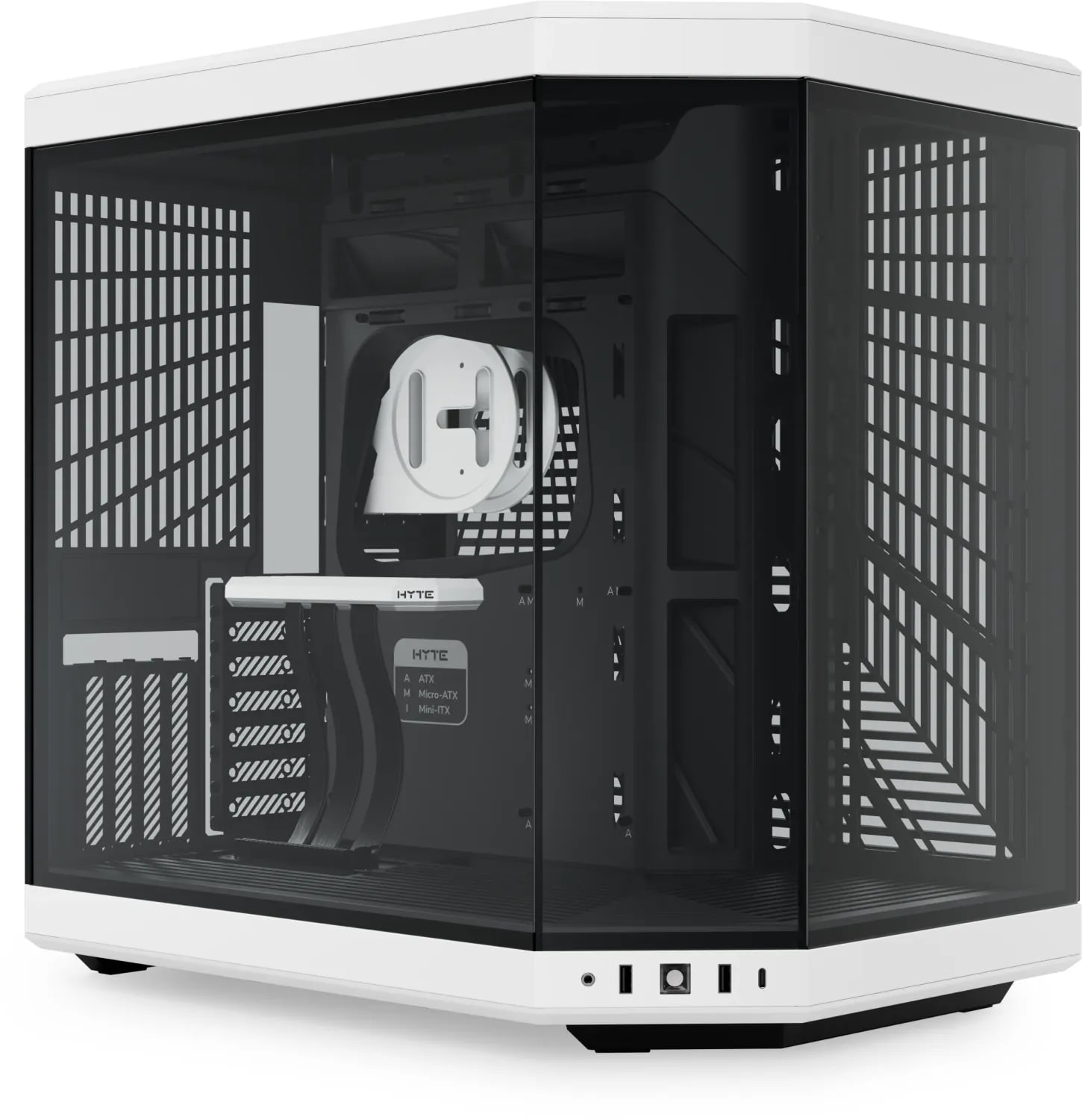 HYTE Y70 Gaming PC Gehäuse Midi-Tower Weiß Seitenfenster