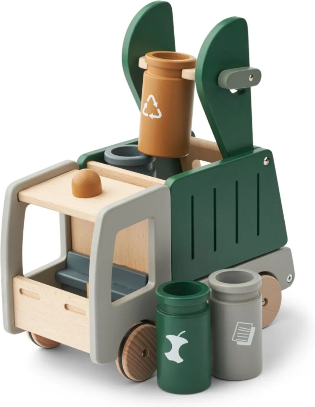 Liewood Camion de recyclage en bois Irina Garden green multi mix taille unique