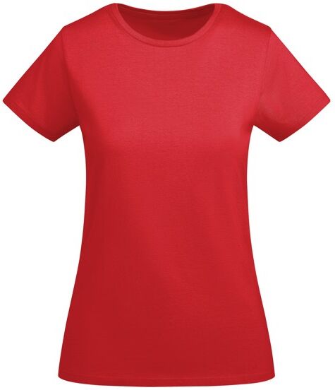 T-shirt femme à personnaliser en coton biologique Breda Woman rouge XXL