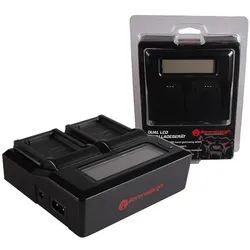 Berenstargh Dual LCD USB Ladegerät f. Canon LP-E10 EOS EOS1100D EOS-1100D Rebel T3 LP-E10 Kiss X50 (Kamera Akku Ladegerät), Kamera Stromversorgung, Schwarz