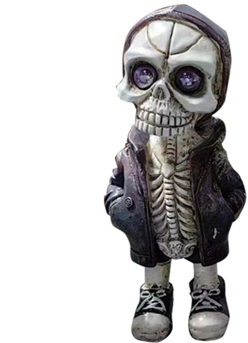 Decoratief Halloween Skelet Standbeeld voor op tafel