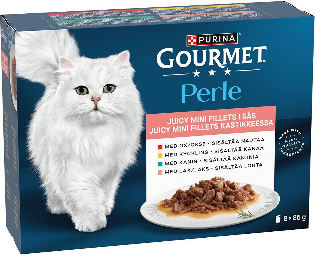 Gourmet Perle Mini Fillets I Sås Våtfoder Till Katt 8x85 G