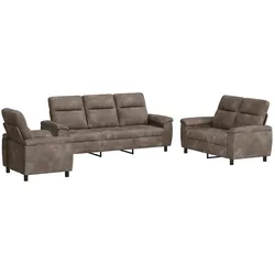 vidaXL, Sofa + Bettsofa, Sofa-Set (3-Sitzer)