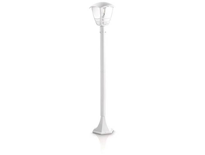 Philips MyGarden lampadaire extérieur LED CREEK Blanc (nécessite 1 ampoule E27 de 60 watts)