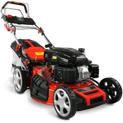 Rasenmäher Benzin 551 SXE | 51 cm Schnittbreite  | 4 kW / 5,5 PS | Radantrieb & Elektrostart | 5-IN-1 Funktion | HECHT