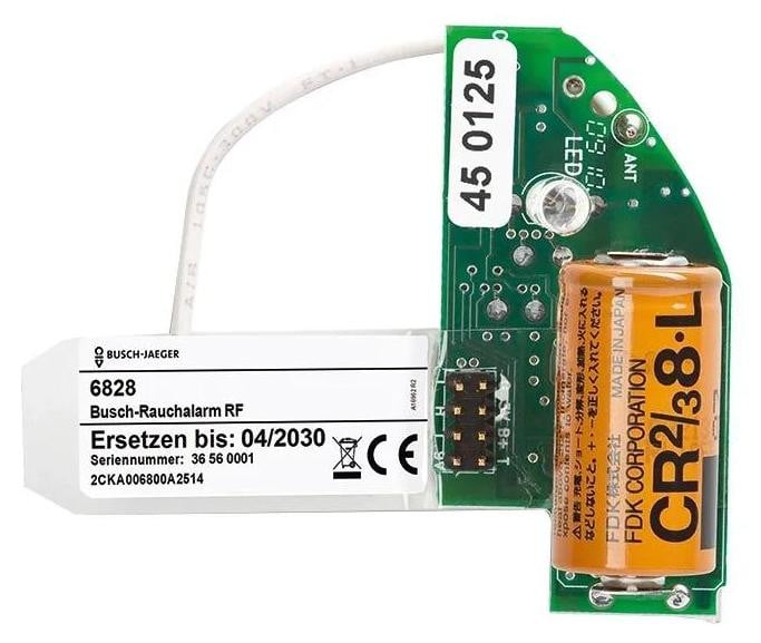 Busch-Jaeger draadloze module type 6828 868 MHz voor Busch rook- en warmtealarm tot 20 deelnemers