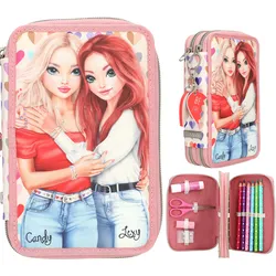 TOPModel 2 Fach Federtasche HEART TO HEART