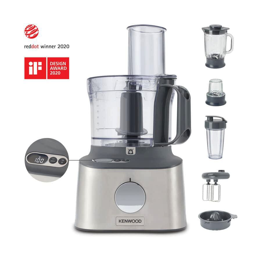 xKenwood Haushaltsgeräte Kenwood MultiPro Compact+ FDM316SS Küchenmaschine Grau 0W22011047