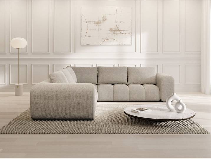 Couch Casaluna L-Form in Stoff